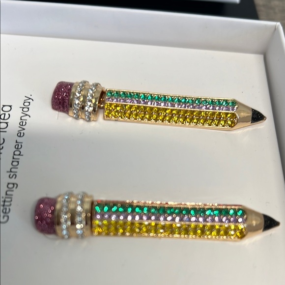 BaubleBar Crystal Colored Pencil Earrings ✨✏️ - Picture 3 of 6